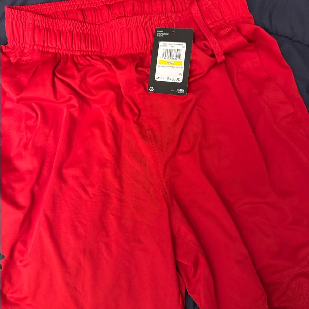 Under Armour Red Athletic Shorts